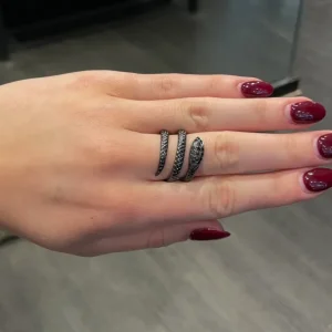 Black snake – diamantring
