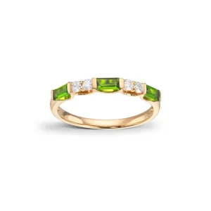 Chromdiopsid ring 0,13 ct.