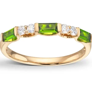 Chromdiopsid ring 0,13 ct.