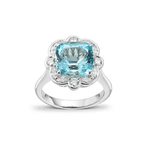 Cocktailring – Aquamarin