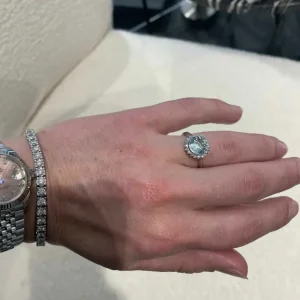 Cocktailring – Aquamarin