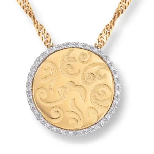 Designsmykke med diamanter