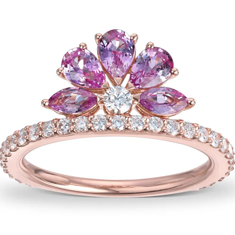 diamant_og_rosa_safirring_1.webp Diamant- og rosa safirring – One of a kind