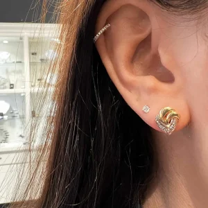 Diamant øredobber 0,02ct.