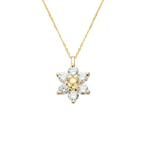 Diamant stjerneanheng med kjede