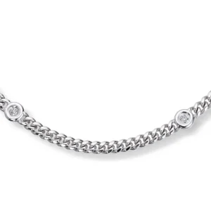 Diamantarmbånd 0,10 ct. panser