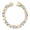 Diamantarmbånd i gult gull