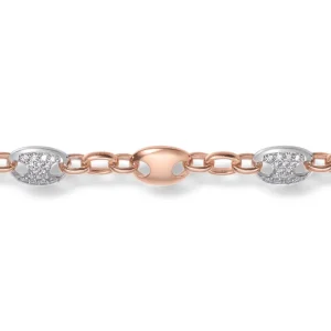 Diamantarmbånd rosé gull
