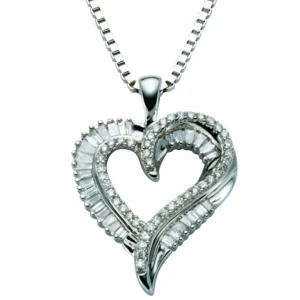 Diamanthjerte 0,48ct w-p