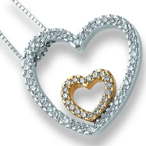 Diamanthjerte «U & me»
