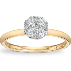 Diamantring 0,37 ct