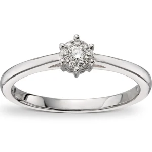 Diamantring 0,08 ct.