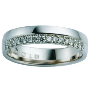 Diamantring 0,15 ct. hvitt gull