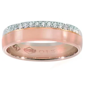 Diamantring 0,15 ct. Roségull