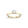 Diamantring 0,50ct Tw-Si