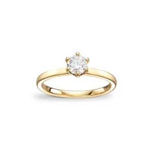Diamantring 0,50ct Tw-Si