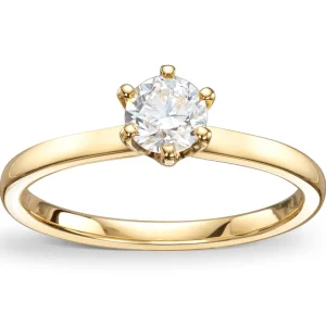 Diamantring 0,50ct Tw-Si