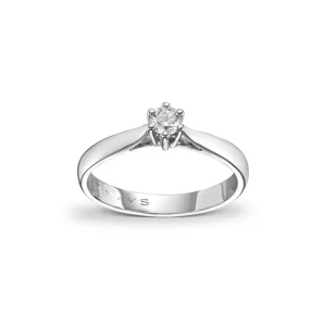 Diamantring 0,15ct. TW-VS