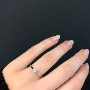 Diamantring 0,15ct. TW-VS