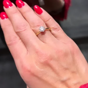 Diamantring 1,04ct. W-P