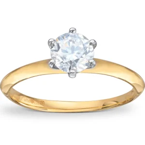 Diamantring 1,04ct. W-P