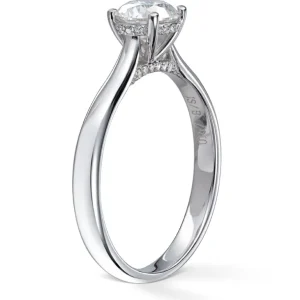 Diamantring «hidden halo» 0,80 ct.