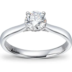 Diamantring «hidden halo» 0,80 ct.