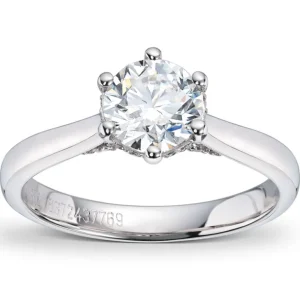 Diamantring «hidden halo» 1,08 ct.