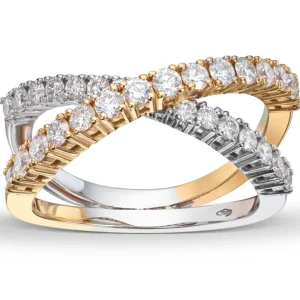 Diamantring kryss 1,00ct