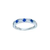 Diamantring med safir