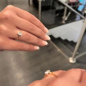 Diamantring Oval