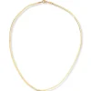 Flatt slangekjede 40cm 3,1 gram