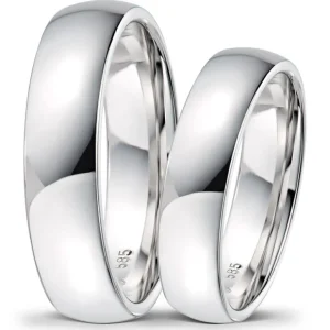 Giftering – hvitt gull – 5 mm