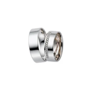 Giftering m. diamanter – 6 mm