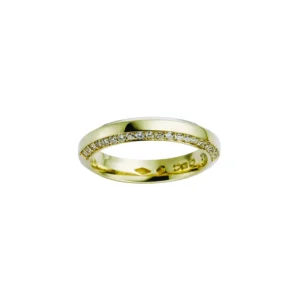 Giftering m diamanter 0,38ct.