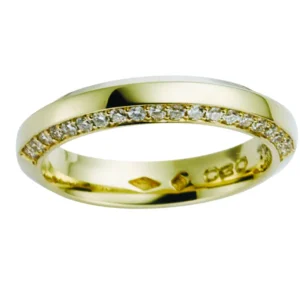 Giftering m diamanter 0,38ct.