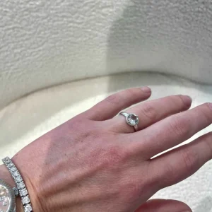 Grønn ametyst ring