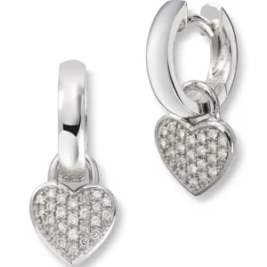 Gull øreringer diamant