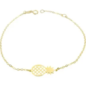 Gullarmbånd ananas