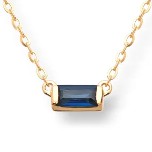 Gullkjede safir