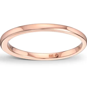 Gullring roségull 1,5 mm