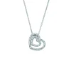 Hjertesmykke med cubic zirkonia