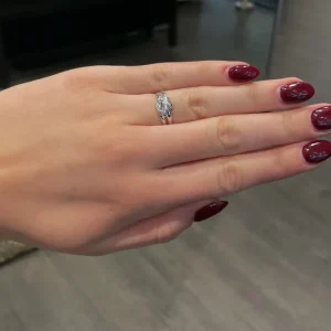 Hvitt gull ring