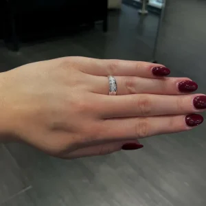 Hvitt gull ring