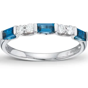 London blue topas ring 0,13 ct.