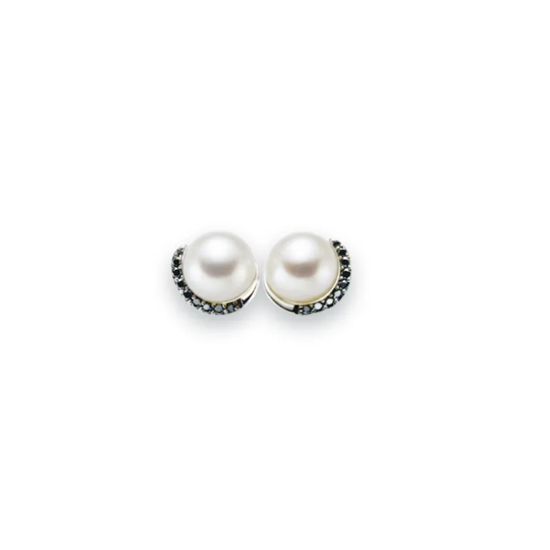 perleredobber__svarte_dia_0.webp Perleøredobber – svarte diamanter 0,10 ct.