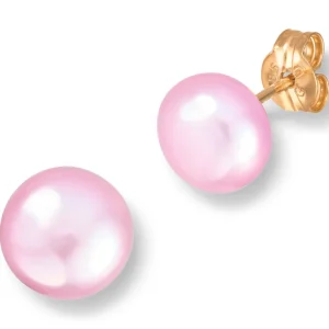 Perleørepynt 7 mm rosa