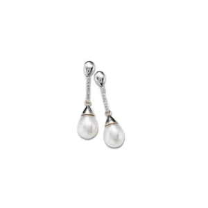Perleørepynt diamant