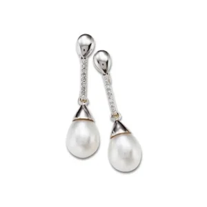 Perleørepynt diamant
