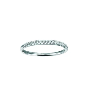 Rekkering – 0,18 ct. hvitt gull